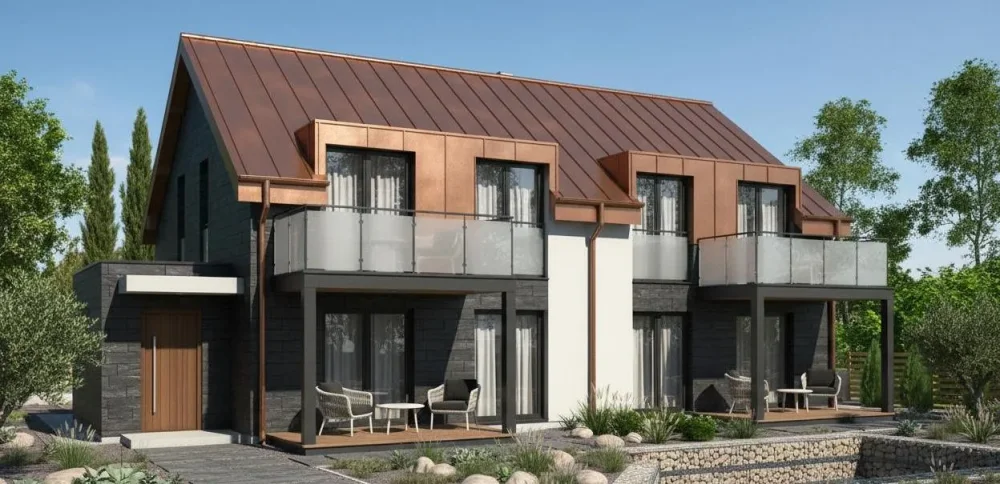 Проект Двухэтажный дом 16 на 16, 150 м2