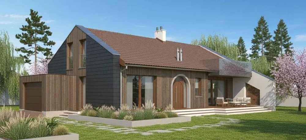 Проект Одноэтажный дом 14 на 14, 101 м2