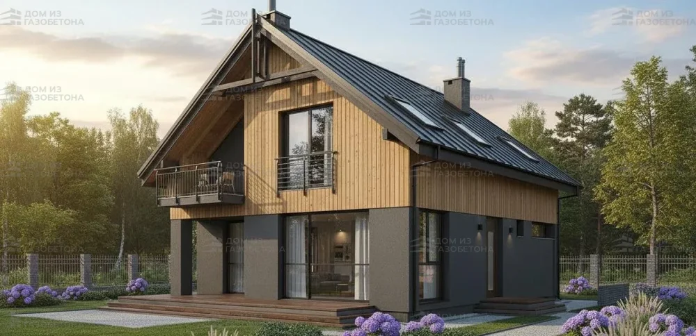 Проект Двухэтажный дом 9 на 15, 158 м2