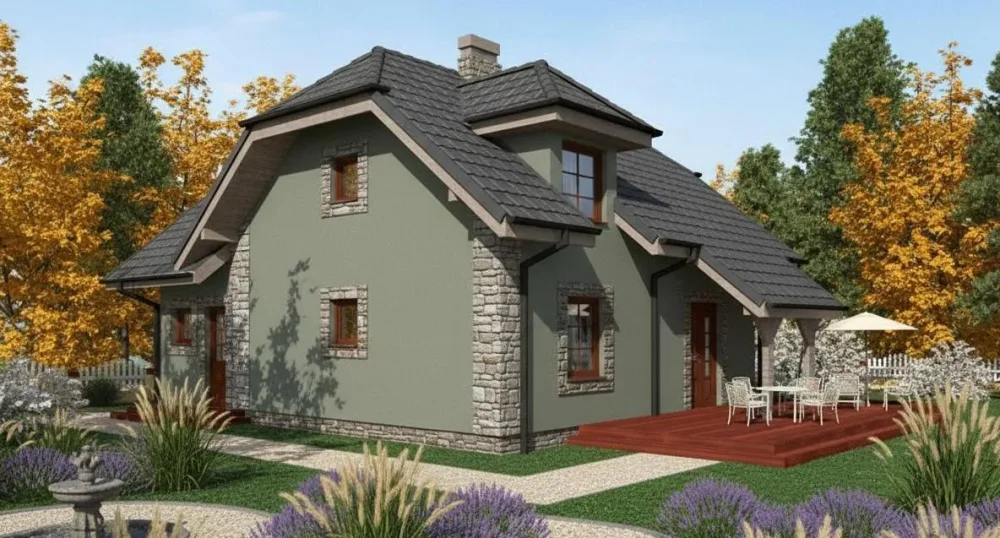 Проект Двухэтажный дом 11 на 9, 140 м2