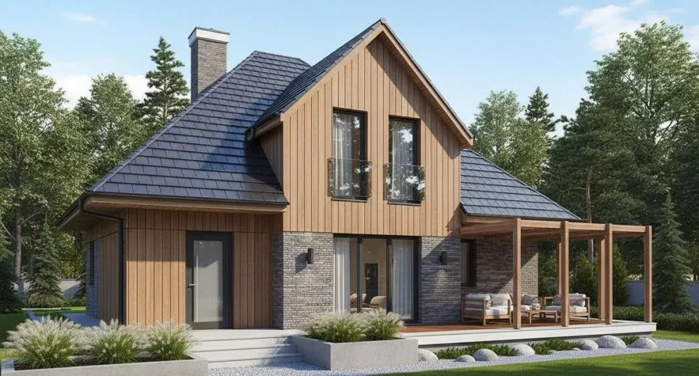 Проект Двухэтажный дом 14 на 12, 179 м2