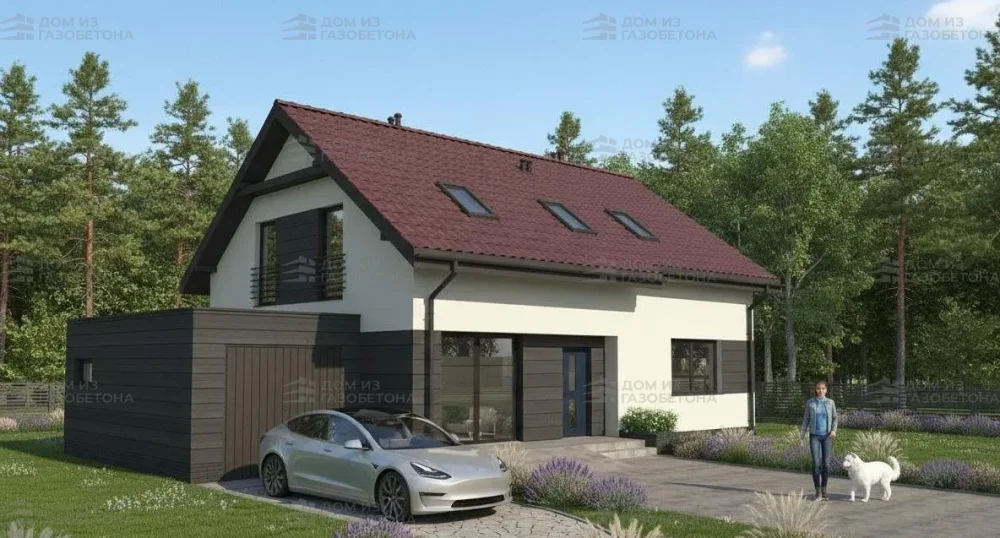 Проект Двухэтажный дом 12 на 11, 150 м2