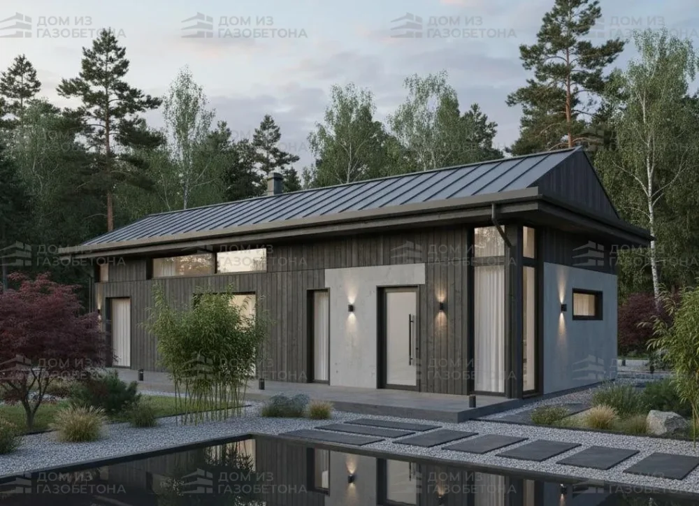 Проект Двухэтажный дом 9 на 8, 90 м2