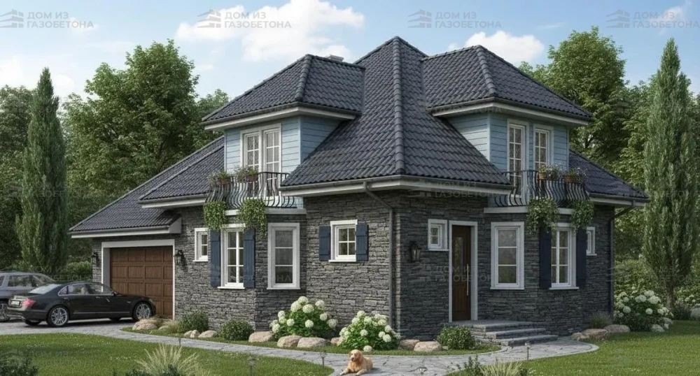 Проект Двухэтажный дом 15 на 13, 180 м2