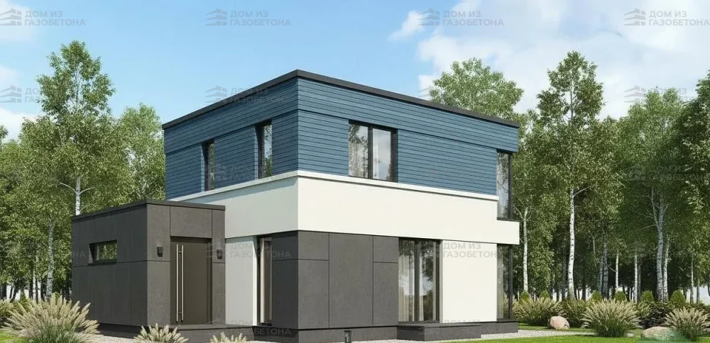 Проект Двухэтажный дом 9 на 15, 121 м2