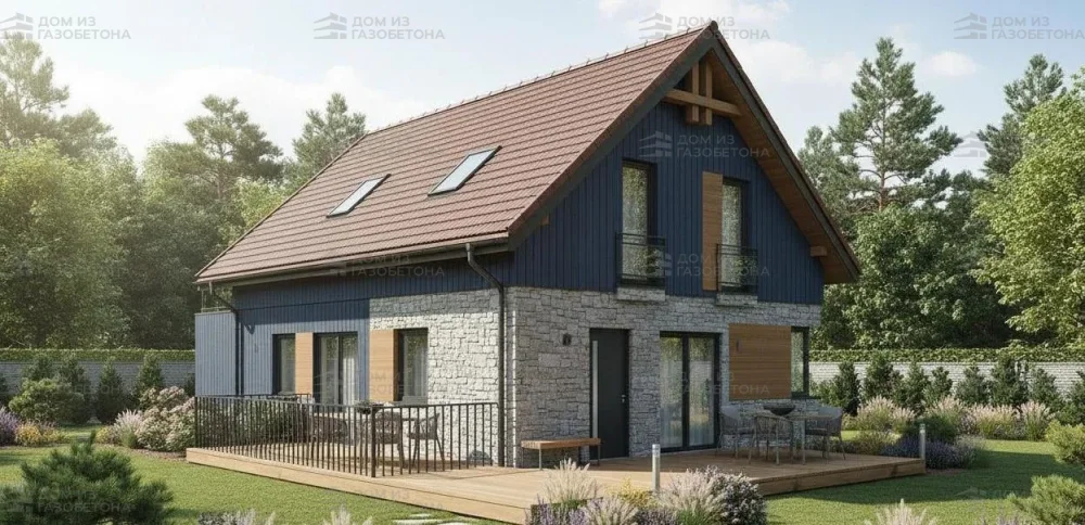 Проект Двухэтажный дом 8 на 14, 137 м2