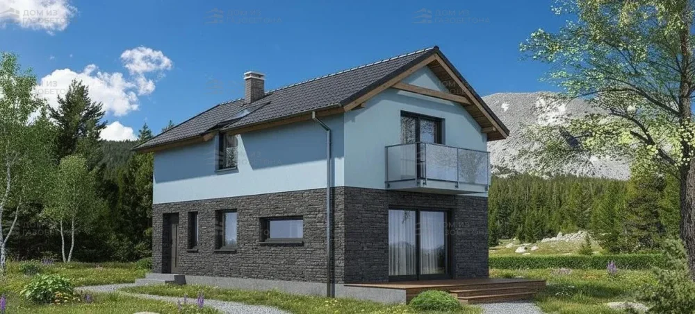 Проект Двухэтажный дом 7 на 12, 114 м2