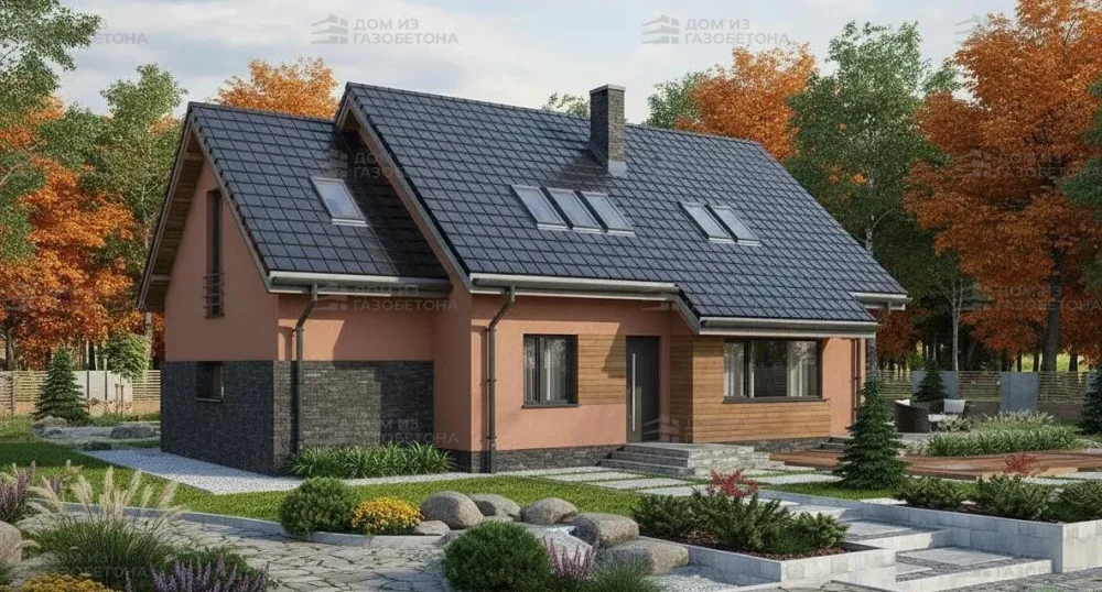 Проект Двухэтажный дом 15 на 10, 179 м2