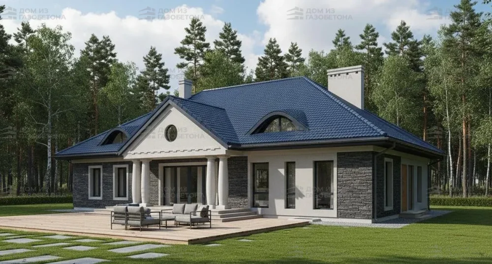 Проект Двухэтажный дом 20 на 14, 333 м2