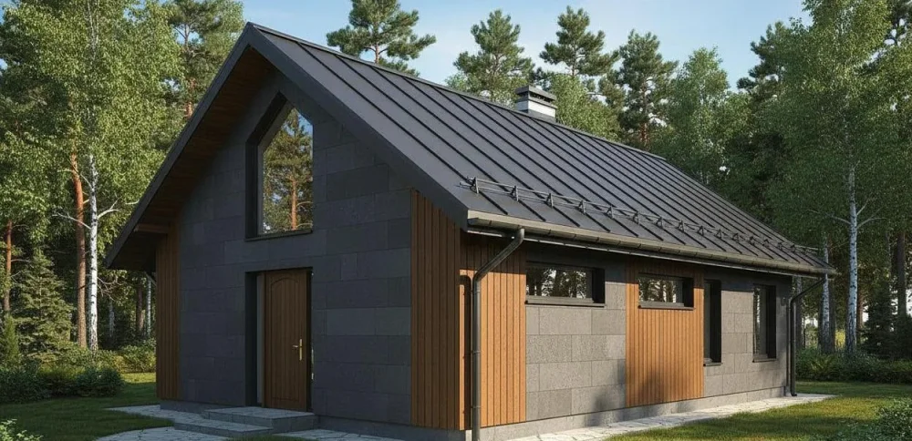 Проект Одноэтажный дом 11 на 17, 120 м2