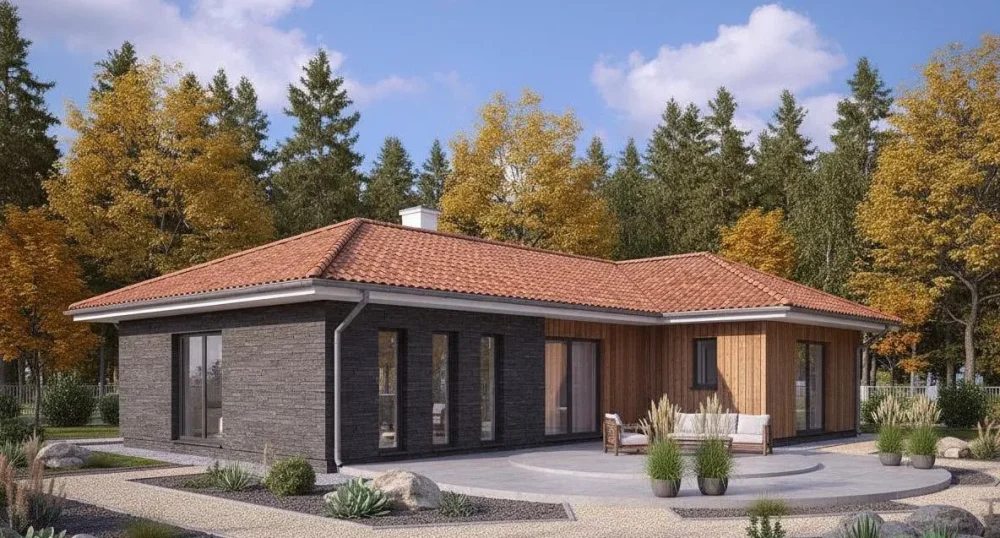 Проект Одноэтажный дом 15 на 20, 162 м2