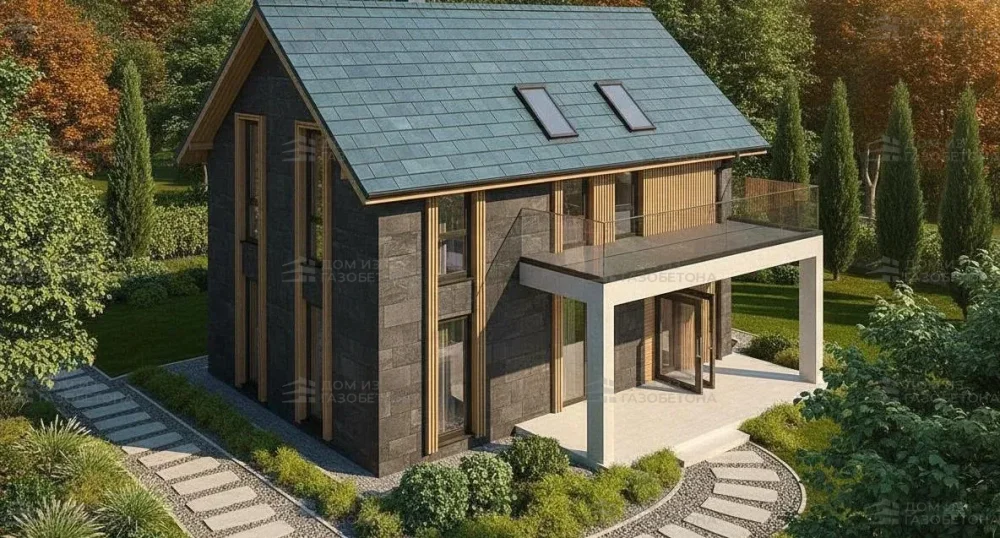 Проект Двухэтажный дом 13 на 10, 106 м2